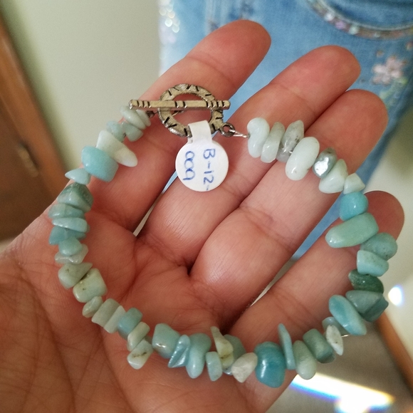 Genuine Amazonite Bracelet Handmade NWT - Picture 8 of 8